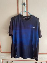 T-shirt Artengo Tennis Uomo Nero Blu
