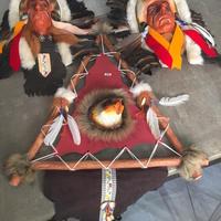 Maschere decorative indiano sioux carnevale