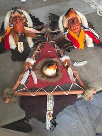 Maschere decorative indiano sioux carnevale