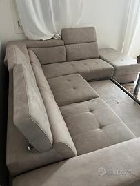 Divano 3 posti con Chaise longue reclinabile