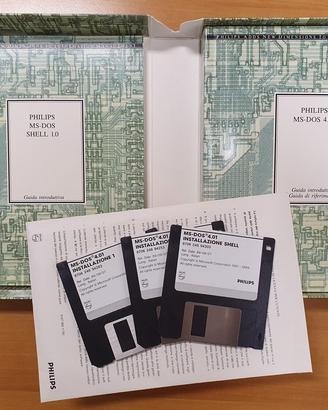 MS DOS + SHELL Philips Microsoft ITALIANO ORIGINAL