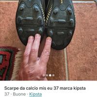scarpe da calcio mis 37
