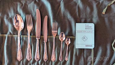 Servizio posate argento 90 Ghidini Masola vintage