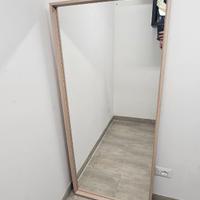 NISSEDAL Specchio, effetto rovere con m, 65x150 cm
