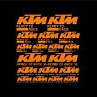 Kit 18 Adesivi Stickers KTM