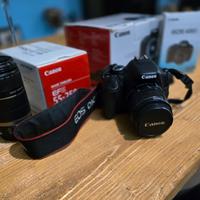 Canon eos 600d con obiettivo 18-55 e 55-250