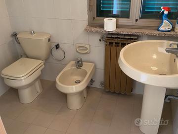 sanitari con wc rotto alla base