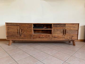Mobile TV in legno stile rustico – 209 cm