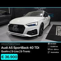 Audi A5 SPB 40 TDI quattro S tronic line edition M