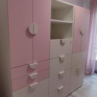 armadio e letto camera bimba ikea
