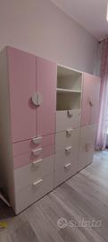 armadio e letto camera bimba ikea