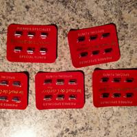 5 BLISTER pietrine originali per CARTIER