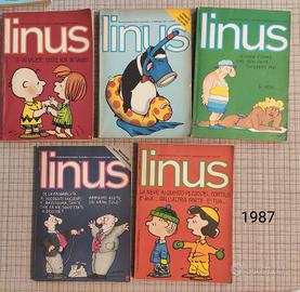 lotto n. 5 fumetti Linus 1987