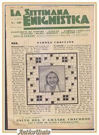 Settimana enigmistica anni prima del 1950