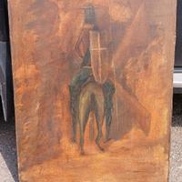 quadro olio tela firmato 