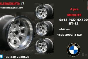 Cerchi minilite 9x13 4x100 et-12 bmw