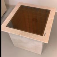 Tavolino in marmo effetto infinito