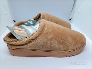 Pantofole Donna 40 imbottite suola Memory Foam.