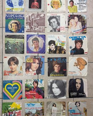 lotto vinili 45 giri anni 70 Italia