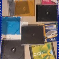 Lotto 10 custodie cd jewel case miste slimstandard