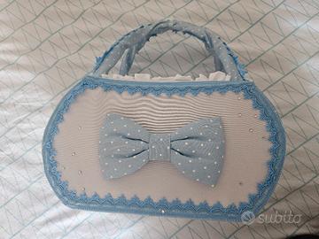 cestino confetti/bomboniere nascita maschietto 