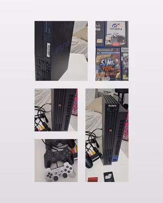 Ps2 +3 controller +2 mem card+5 giochi orig.