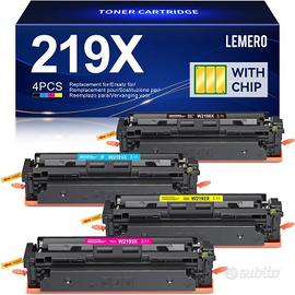 Lemero 219X Toner Con Chip MFP 3302FDWG 4 colori