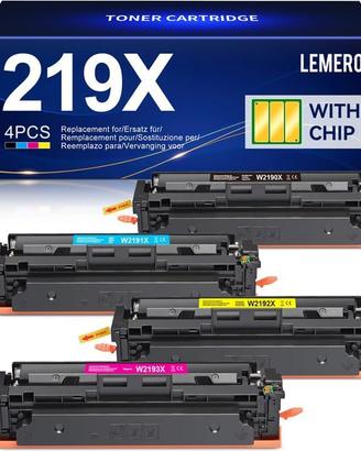 Lemero 219X Toner Con Chip MFP 3302FDWG 4 colori