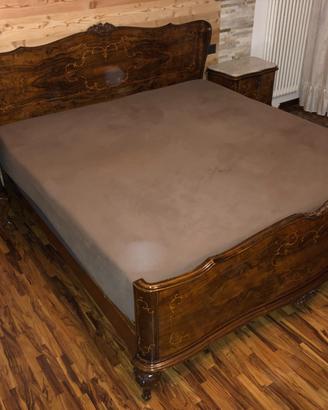 camera da letto stile Chippendale anni '50 radica