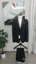 abito uomo collo scialle tg 48 nero primavera esta