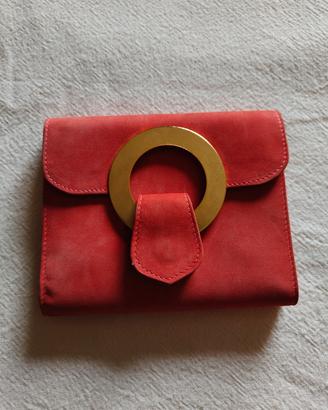 Portafoglio donna rosso e oro