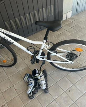 Bicicletta Riverside 24” + Pattini Roller 29-32