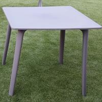 Tavolo 80x80 polipropilene nuovo colore cacao