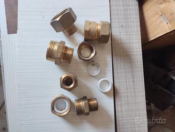 100 pezzi RACCORDERIA OTTONE