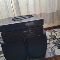 amplificatore technics radio e casse