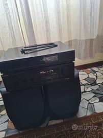 amplificatore technics radio e casse