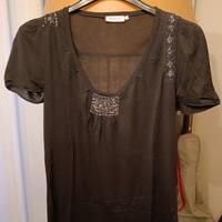 T-shirt Max&Co. nera con applicazioni 