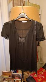 T-shirt Max&Co. nera con applicazioni 