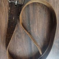 Cintura in pelle marrone