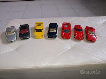 Lotto 7 modellini Ferrari shell Maisto 1/36