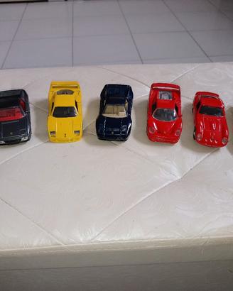 Lotto 7 modellini Ferrari shell Maisto 1/36