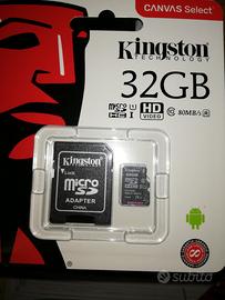 Micro SD 32 gb Kingston nuova e da 128 gb nuova