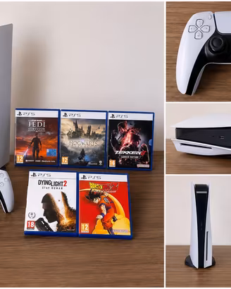 Sony PlayStation 5 Disc edition + 5 giochi ps5