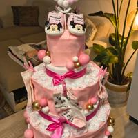 Torta pannolini fai da te 🩵🩷