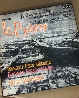 LA BOHEME - Pavarotti autografato