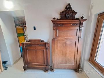 Struttura letto matrimoniale fine '800