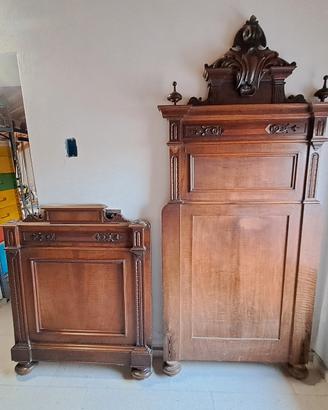 Struttura letto matrimoniale fine '800