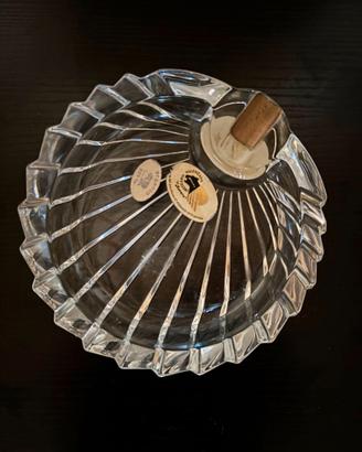 Portasigari in cristallo con finitura Argento 925