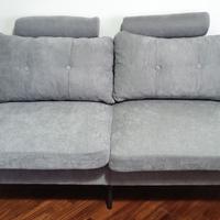 Divano due posti piccolo colore grigio