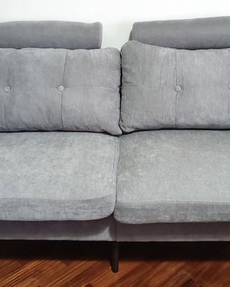 Divano due posti piccolo colore grigio
